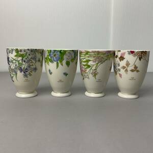  Louis pito-LOUIS PITAUD free cup tumbler glass floral print 4 customer set sale [Y1523]