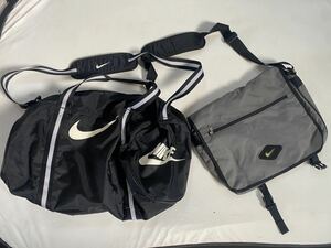 2点セット 90s ビンテージ NIKE スポーツバッグ 旅行バッグ ショルダーバッグ スポーツバッグ ボストンバッグ ナイキ バッグ まとめて