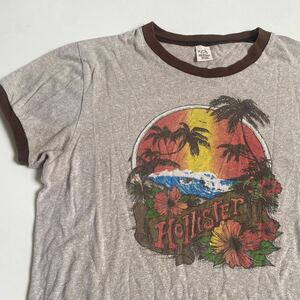 ビンテージ★HOLLISTER ホリスター★00s HOLLISTERロゴ 半袖Tシャツ【正規品】★美品★入手困難 サイズM