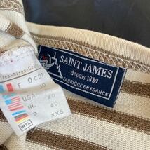 セール 即決1円 SAINT JAMES セントジェームス ウェッソン・ボーダー 長袖 カットソー フランス製 肩幅40 身幅46 着丈54_画像3