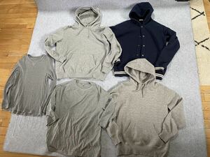 セール 即決1円 5点 まとめて ユニクロ UNIQLO GU パーカー パーカーボア ジャケット カットソー サイズ M L XL メンズファッション