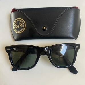 00’s RayBan WAYFARER ボシュロム レイバン ウェイファーラー/エボニー/ブラック/ITALY/イタリア製 ハンド メイド イタリーの画像1