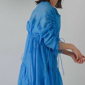 ■月末SALE■¥8000→10%off【kastane/カスタネ】ギンガムシャーリング BACKあきワンピース