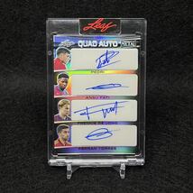 ☆世界6枚限定☆2022 Leaf Metal Soccer Pedri Fati De jong panini topps ぺドリ ファティ デヨング 若手 クアッド 直筆サインカード auto_画像1