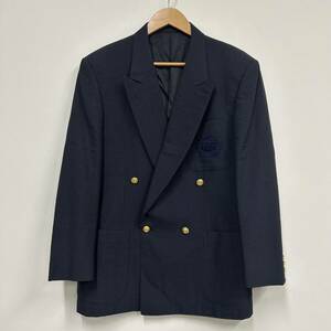 Burberrys Burberry gold button tailored double jacket men's gentleman size M blaser navy series a39