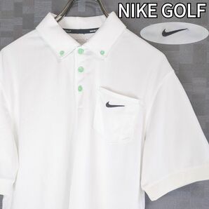 NIKE GOLF ナイキゴルフ ポロシャツ ゴルフウエア サマーカラー ロゴ ボタン 