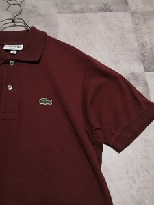 国内正規品　美品　ラコステ LACOSTE 3 半袖ポロシャツ　ブラウン　L1212AL OSAGARI