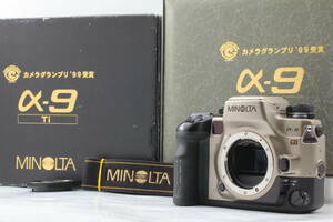 【極美品】ミノルタ Minolta α-9 Ti チタン ボディー SSMレンズ非対応 元箱付