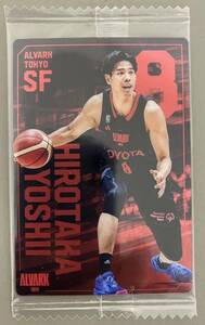 吉井裕鷹　Ｂリーグ B.LEAGUE ツインウエハース メタリックプラカード　レギュラーカード　アルバルク東京　2023-2024 バンダイ