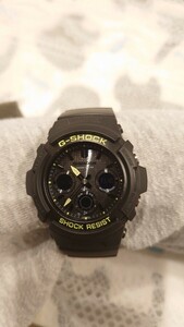 G-SHOCK カシオ CASIO Gショック ブラック タフソーラー アナログ　腕時計　デジアナ　ラバーベルト　ソーラー　AWR-M100SDC