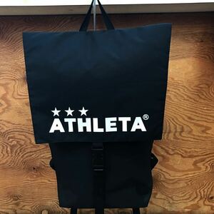 ATHLETA アスレタ リュック バックパック ナップサック ブラック 黒 フットサル サッカー デイパック 軽量 