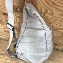 HEALTHY BACK BAG ヘルシーバックバッグ ボディバッグ テクスチャードナイロン ウエストバッグ ワンショルダー ベージュ 多収納_画像7