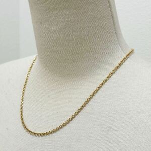 D(0515g11) BVLGARI BVLGARY chain necklace Gold color length approximately 44.5cm