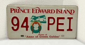 D(0524y6) ナンバープレート プリンスエドワード島 PRINCE EDWARD ISLAND 赤毛のアン Home of Anne of Green Gables レトロ 雑貨 