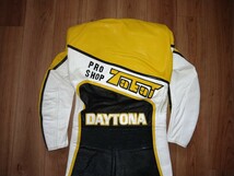 ★未使用ビンテージ箱入り☆Takai レザースーツ★#310 平忠彦 84年DAYTONA200参戦記念モデル USヤマハ インターカラー 汚れた英雄 草刈正雄_画像8