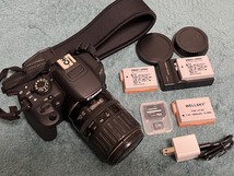 ★キヤノン Canon EOS Kiss X7i 高倍率ズーム35-135mm SDカード付き中古品_画像1