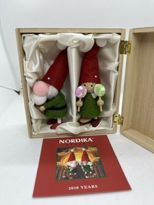 【E/H8079】NORDIKA　ノルディカニッセ クリスマス　サンタ NORDIKA nisse ぬいぐるみ　木製人形