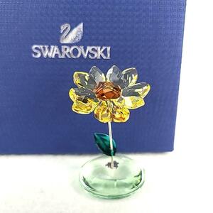 ●美品 ◆ スワロフスキー　SWAROVSKI ロッキングフラワー 向日葵　ひまわり　サンフラワー Eve　花 1016549 箱つき
