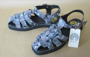 [ liquidation!*Scolar/ scalar * total pattern g LUKA sandals SS-171 L (23.5-24.0cm) gray ]