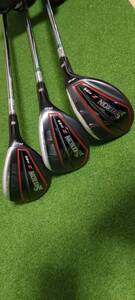 ☆スリクソンSRIXON Z H85 ハイブリッド ユーティリティ 4番22°5番25°6番28° NSPRO950GHDST S ヘッドカバーおまけ付 3本セット中古品☆