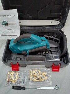 ＥlikliV　充電器チェンソー　　シャンク品です。マキタ18V電池パック使用　たぶん未使用ですが動きません。チェンソー2個未使用です。