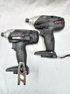  Ryobi. impact driver BID- 1416 BID-1406..2 pcs .. use item, but still use is possible to do. operation verification ending..