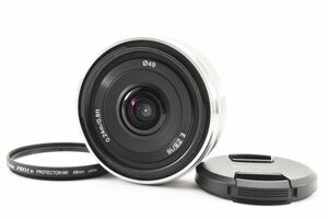 【クリアな光学】 SONY ソニー E 16mm F2.8 レンズ ミラーレス一眼カメラ α nex #1389B
