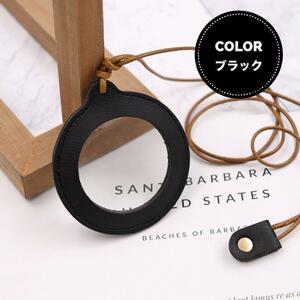  pendant magnifier farsighted glasses 10 times compact stylish necklace magnifying glass black 