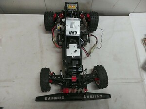 レトロ タミヤ TAMIYA ラジコン【 ホットショット 4WD 】中古品 折れあり 未確認ジャンク 40×24×14cm 部品取り