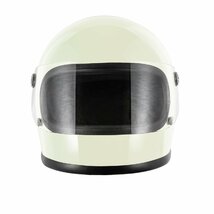 ヘルメット フルフェイス ホワイト ビンテージ レトロ 族ヘル 新品 SG・PSCマーク取得 全排気量対応 バイクパーツセンター_画像3