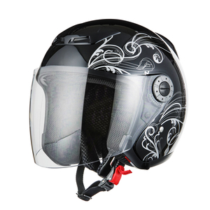 ヘルメット ジェット グラフィック ブラック サイズXL SG規格 PSCマーク取得 バイクパーツセンター
