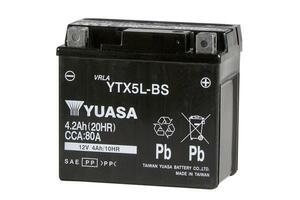 台湾ユアサ 液入り充電済み YTX5L-BS 高品質ユアサバッテリー バイクパーツセンター