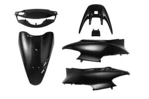 ホンダ ライブディオZX AF35 キーシャッター付車専用 外装セット 黒 ブラック 6点 新品 バイクパーツセンター
