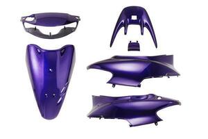 ホンダ ライブディオZX AF35 2型 外装セット 6点 黒 紫 新品 バイクパーツセンター