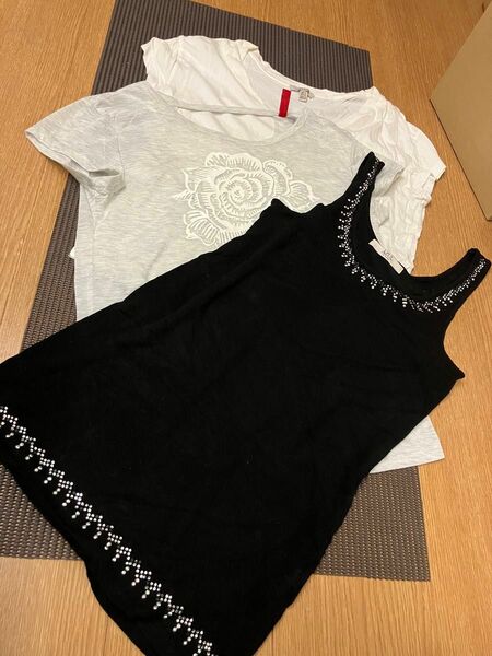 ヨガ用に　ZARA Tシャツ AZUL ヴィジュータンクトップ他3枚セット