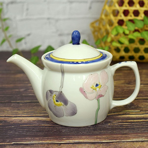 [ prompt decision ] free shipping! Kutani pot small teapot poppy tea .. attaching stylish ceramics Japanese-style tableware tea utensils tradition handicraft made in Japan new goods unused 