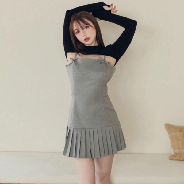 andmary Karen knit set mini dress