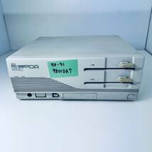 98-92 NEC PC-9801DA7 HDD欠 80386 20Mhz 640+7168 電源入りました 傷サビなど強め_画像1