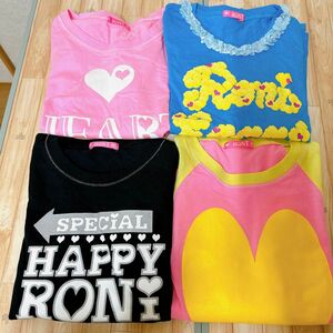 新品　140 女の子 Tシャツ トップス 子供服 長袖 夏服 RONI ロニィ