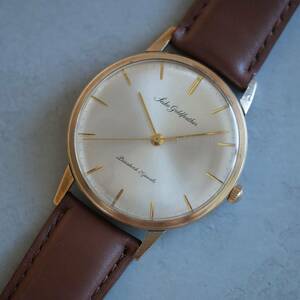 極美品 SEIKO GOLDFEATHER セイコー ゴールドフェザー 25石 J14060E 14K GOLD FILLED 手巻き 1961年製 アンティーク腕時計