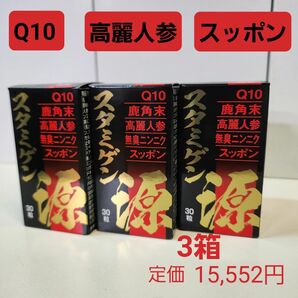 スタミゲン　1日1粒　30粒入り　3箱　疲労回復・冷え症・免疫力　栄養補助食品