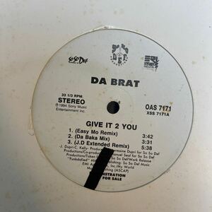 G-Rap@Da Brat/Give It 2 You (Remixes)/US Original Press