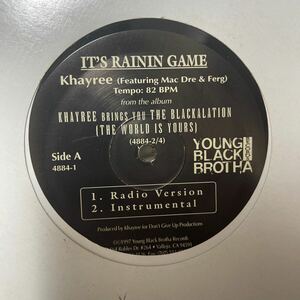 G-Rap@Khayree/It's Rainin Game
