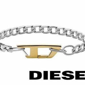 DIESEL ディーゼル ブレスレット ステンレス DX1338040 メンズ シルバー ゴールド