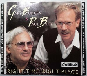 Gary Burton/Paul Bley Right Time Right Place 1CD