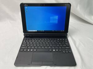 ★1円～スタート！富士通 ARROWS Tab Q5010/CB ◆Intel Celeron N4000 @ 1.10GHz ◆メモリ4GB/eMMC64GB ※Windows 10【ジャンク品】991