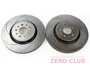 [ Alpha Romeo 156 2.0TS etc. for / after market front brake rotor slit entering left right set 305mm][2561-93674]