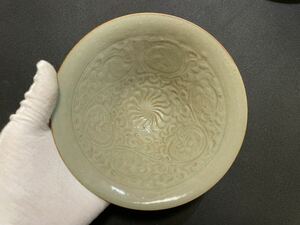 宋 龍泉　青磁　染付 茶碗 時代物　中国美術　骨董品 唐物