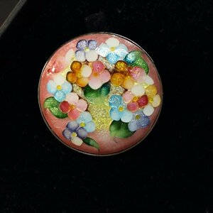 ◆◇銀線七宝 (Silver Wire Cloisonne ) ブローチ◇◆ヴィンテージのお洒落なアクセサリー women's girls dby12246-c