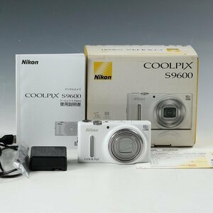 ◆◇ジャンク Nikon ニコン COOLPIX S9600 取説, バッテリー×1, ニコン製USB充電器 メーカー共箱◇◆リユースアイテム dy13369-k